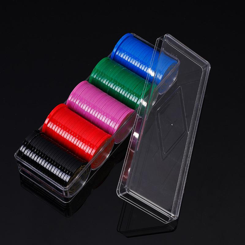 Прочный прозрачный акриловый лоток для покерных фишек, чехол для 100 фишек, держатель для коллекционных предметов, ремесло