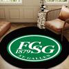 Saint Gall Green And White Heritage Round mat Home Decor, Chair rug For livingroom,Bedroom, doormat home decor Birthday Gift Christmas Gifts