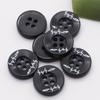 10 шт. высококачественных черных круглых смоляных пуговиц универсальная блузка верхняя одежда декоративные пуговицы маленькие пуговицы аксессуары