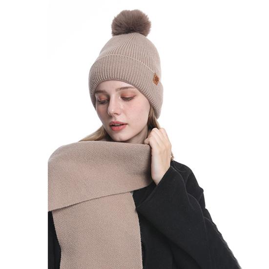 3 шт./комплект, женская зимняя шапка, шарф, перчатки, комплект, толстая трикотажная защитная шапка для ушей, перчатки, эластичная ветрозащитная зимняя шапка-купол для велоспорта, шапка-бини с шейным убором