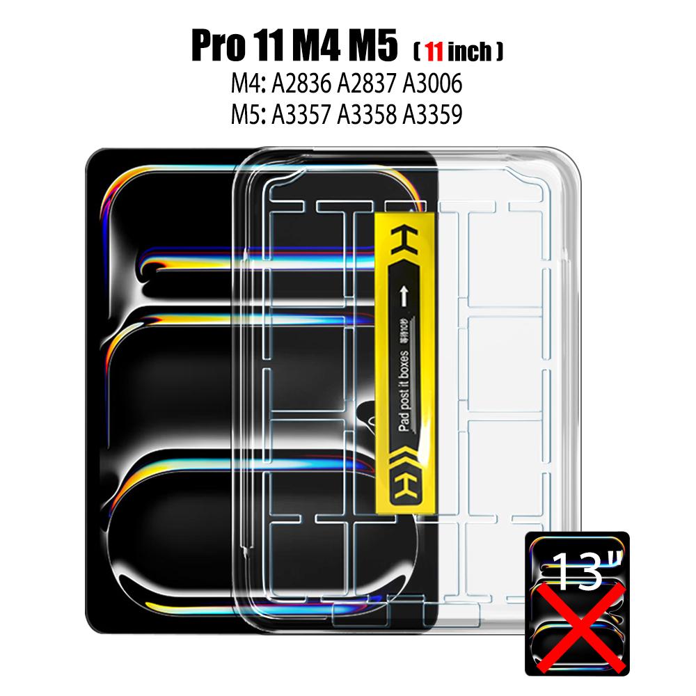Tempered Glass Screen Protector for iPad Air 11 13 M4 M3 M2 Pro 11 13 M5 12.9 11th A16 10th 9th 8th 7th Air 5 4 3 10.2 10.5