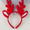 Festive Deer Antler Headband with Ears Comfortable Christmas Headwear Hairpiece Decoration for Family Gatherings