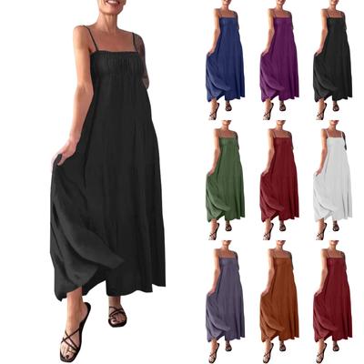 Женская мода с запахом плиссированные ремни сплошной цвет повседневные платья без рукавов