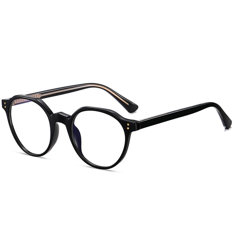 Men'S Square Frame New Style Metal Bow Glasses Frame Flat Top Optical Prescription Eyeglasses Frame With Prescription Insertion