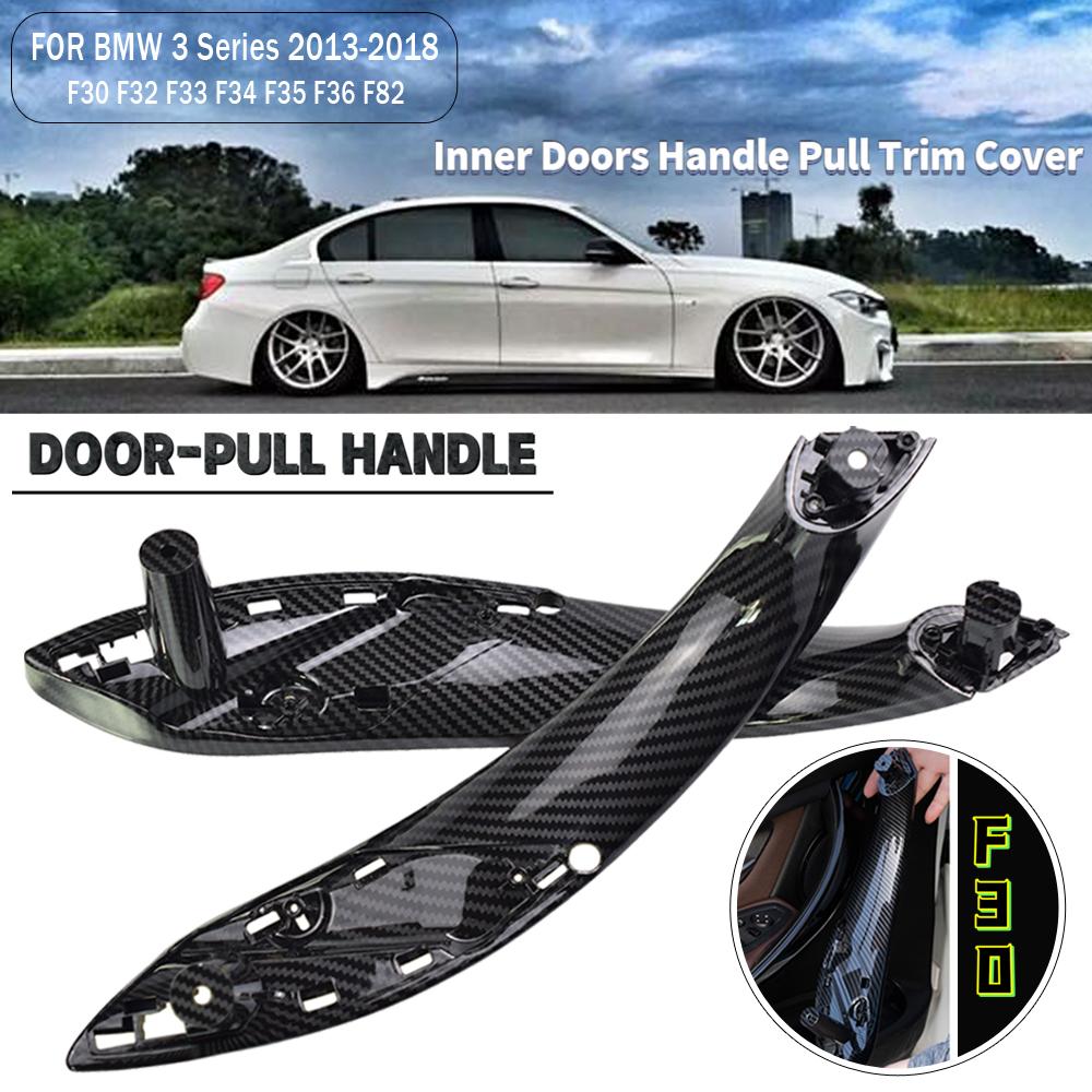 Для BMW 3 4 серии F30 F80 F31 F32 F33 F34 F35 F36 2013-2018 автомобильная внутренняя дверная ручка, внешняя крышка, накладка из карбона
