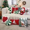 Christmas Throw Pillows Holiday Plush Pillows Festive Candy Cane Shaped Christmas Pillow for Car Couch or Bed Holiday for New