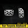 Для Toyota Alphard AH20 AH30 2011 2012 2013 2014 2015 2016 2017 2018 2019 Автомобильный чехол для педали акселератора, тормозные колодки, нескользящие накладки