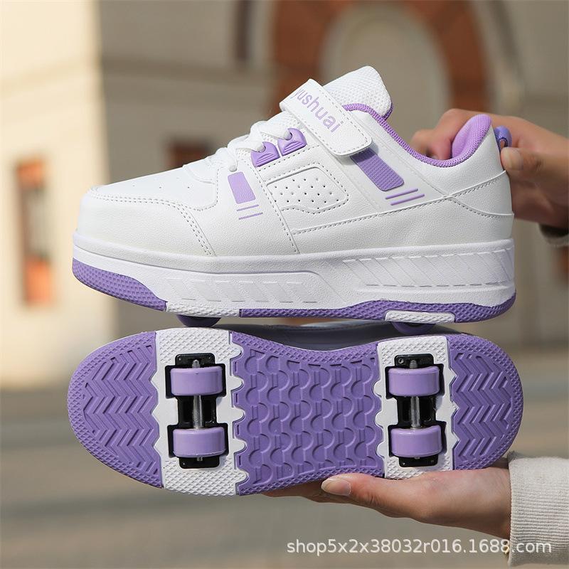 Съемные детские роликовые коньки - Четырехколесные для мальчиков и девочек, для использования на улице