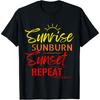 Country Music Women Tshirt Sunrise Sunburn Sunset Repeat Top T-Shirt(1)