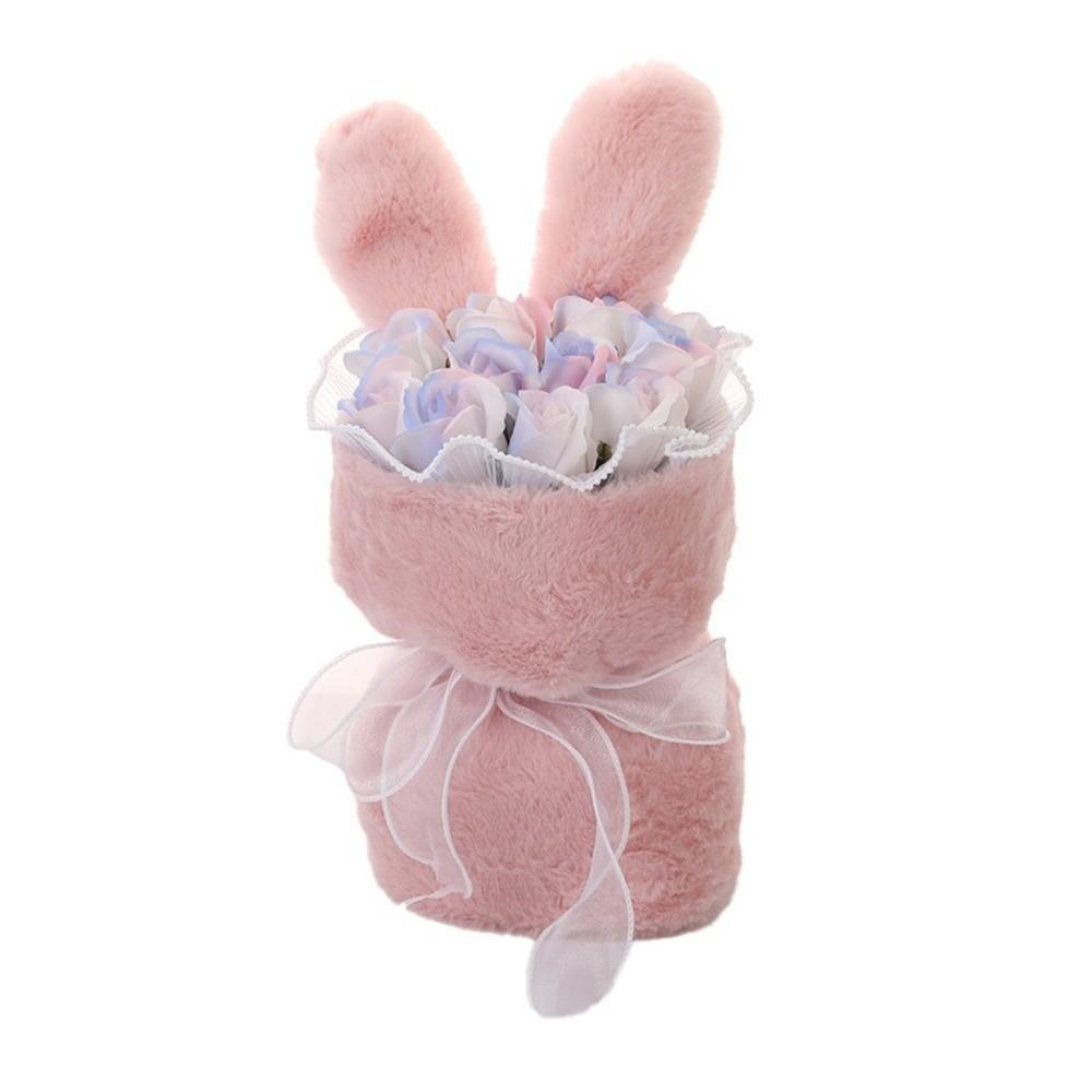 Artificial Rose Flower Bouquet Cute Fake Flower Birthday Gift Soap Flower Gift Graduation Gift