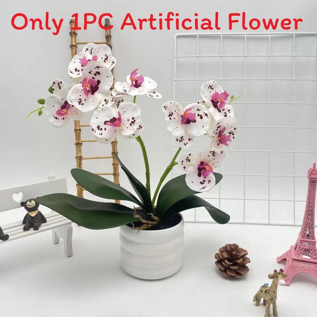 Phalaenopsis Artificial Flower Plant Pot For Wedding Decor And Photography Indoor Outdoor Display