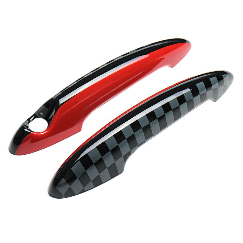 NEW-2 X Door Handle Cover Cap ABS For Mini Cooper JCW ONE S R55 R56 R57 R58 R59 R61