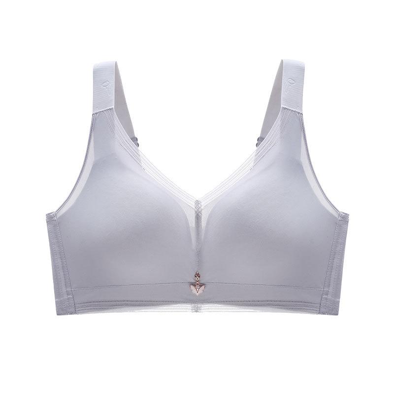 Sexy Large Size Adjustable Non-marking Underwear Female Thin Section of Large Breasts On The Support Anti-slip Polymerization To Collect Breasts Bra