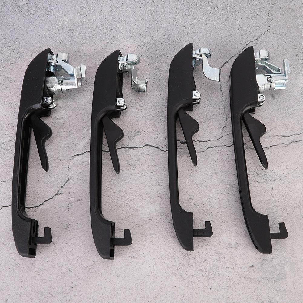 4PCS Car Front Rear Left Right Exterior Door Handle with Keys Fit for Golf MK1 MK2