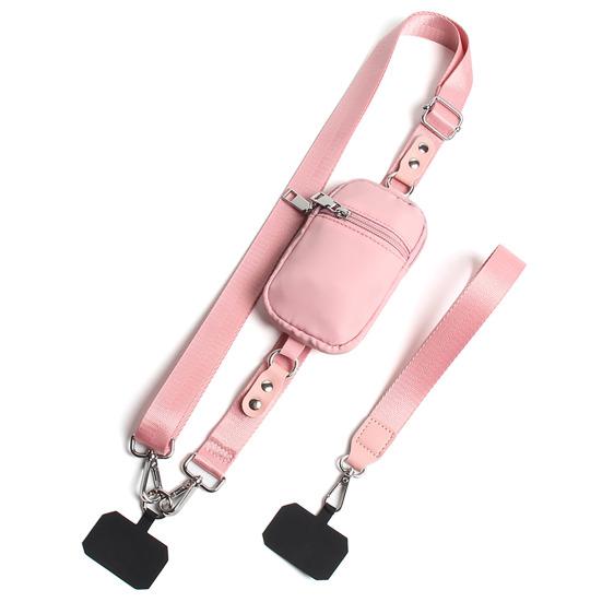 Yousheng Нагрудный шнурок Свободные руки Держатель для телефона Ремешок для переноски телефона с RFID-кошельком Удобный слинг для телефона для всех смартфонов