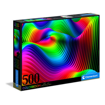 Пазл Clementoni Color Boom Collection Wave C35093, разные цвета, 500 деталей Пазл, Детские игры, Развивающие игрушки