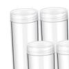 10 Pieces Coin Storage Tubes Sturdy Round for Coins Collection Transparent