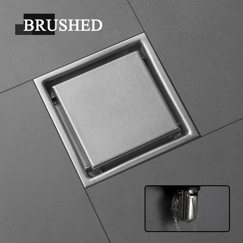 Скрытый тип квадратная плитка вставка пол решетки для слива душа слив из нержавеющей стали 304 балкон ванна угловой дезодорант слив пола