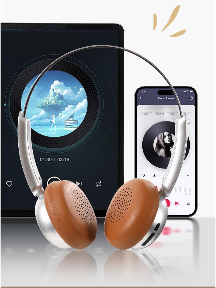 Американские ретро-наушники Bluetooth с оголовьем, увеличенным временем работы от аккумулятора и поддержкой голосовых вызовов, 2025