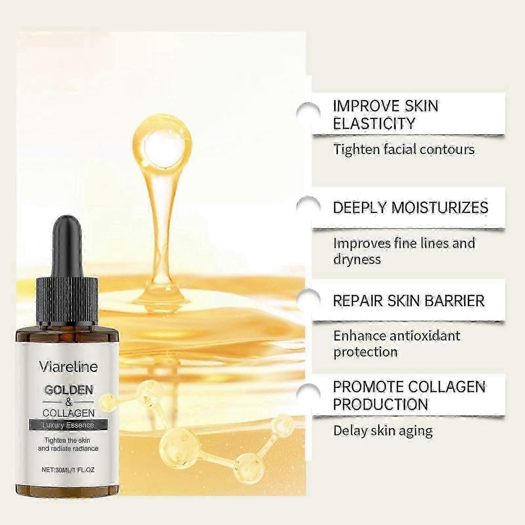 Viareline Collagen Essence Reduces Fine Lines, Moisturizes The Skin And Rejuvenates Youthful Vitality. Facial Essence less