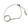 [N6335] - Silver Gray 'Choréographie' Designer Bracelet (circle)