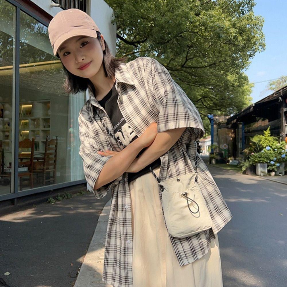 Женщины Мужчины Мода Однотонные Сумки Через Плечо Сумка-мессенджер Сумка Для Телефона На Открытом Воздухе Спортивные Путешествия Холщовый Кошелек Для Монет