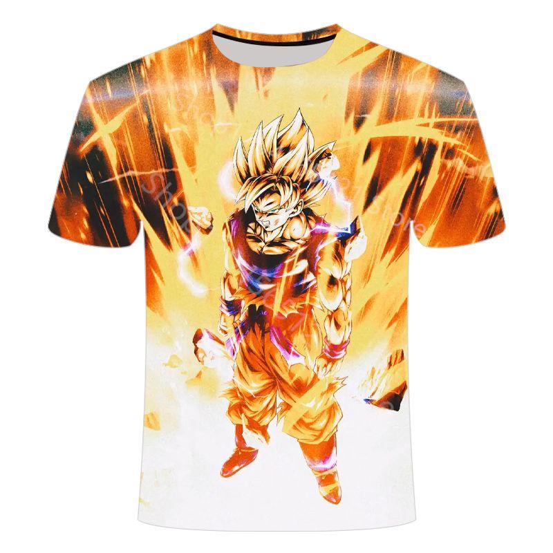 2026 Стильная летняя мужская футболка Dragon Ball Super Повседневная Аниме Дети