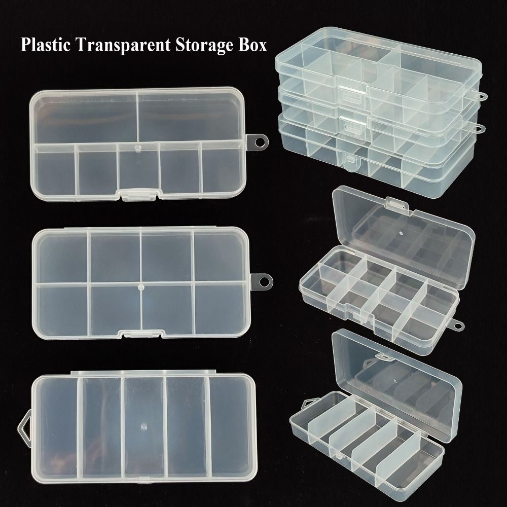 Plastic Transparent Storage Box Square Small Items Case New Sundries Organizer Packing Boxes