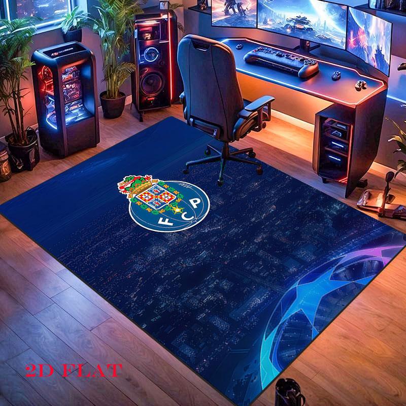 Porto club Carpet Rug for Living Room Bedroom Home Sofa Decoration,Kids play Nonslip Floor Mat