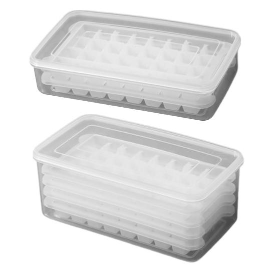 Лоток для льда с крышкой. Лоток для льда. Поворотный дизайн. Форма для льда. Легко очищаемый многоразовый льдогенератор для морозильной камеры.