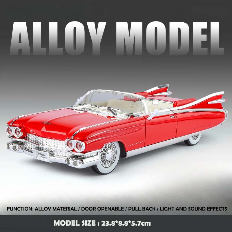 Моделирование 1:24 1959 Eldorado Большой Рокет Классические Легкосплавные Автомобили Модель Коллекция Украшение Детская Игрушка Модель Миниатюрный Автомобиль