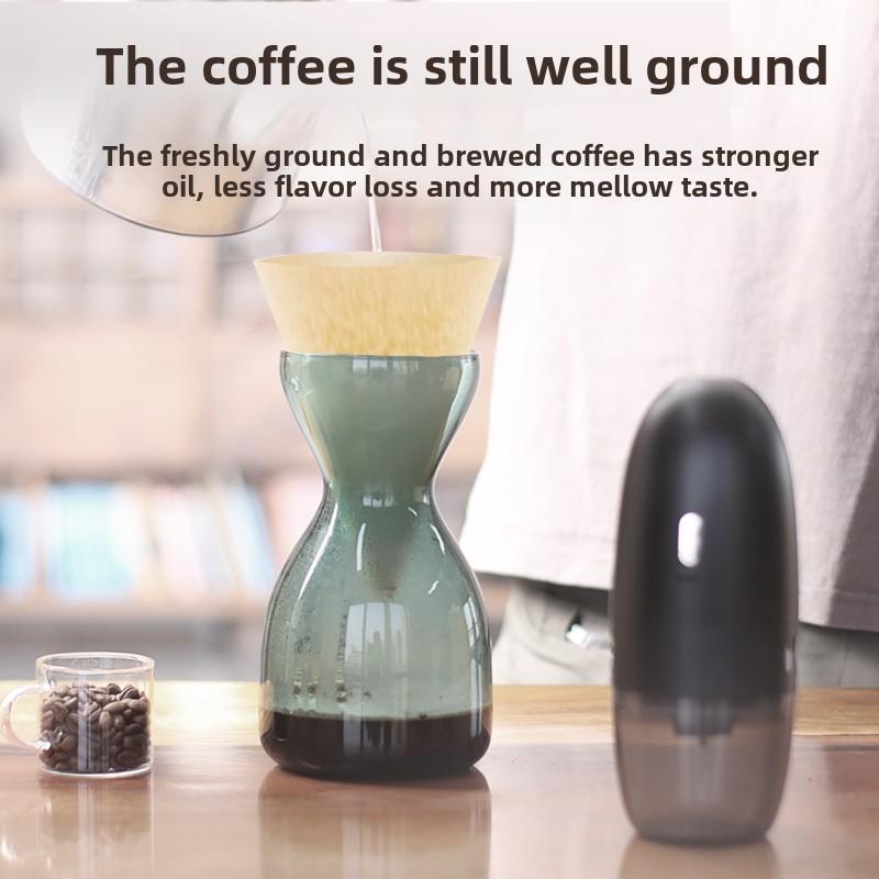 Portable Bean Grinder Electric USB Rechargeable Coffee Grinder Thickness Adjustment Home Small Coffee Machine