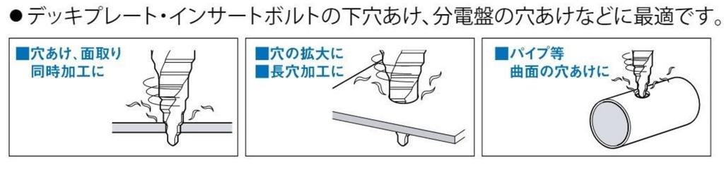ТОП Промышленное Спиральное Ступенчатое Сверло с Шестигранным Хвостовиком для Электрической Дрели Золотого Типа Сделано в Японии (ТОП) Сверла, (Металлообработка), ESD422SG, Цубаме-Сандзё,