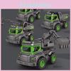 Inertial Excavator Alloy Mixer Truck Dump Truck Crane Model Children Toy Car