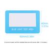 Eyewear Blue Light Detection Anti-Blue Light Test Card Test Light Glasses Accessories Card UV Test
