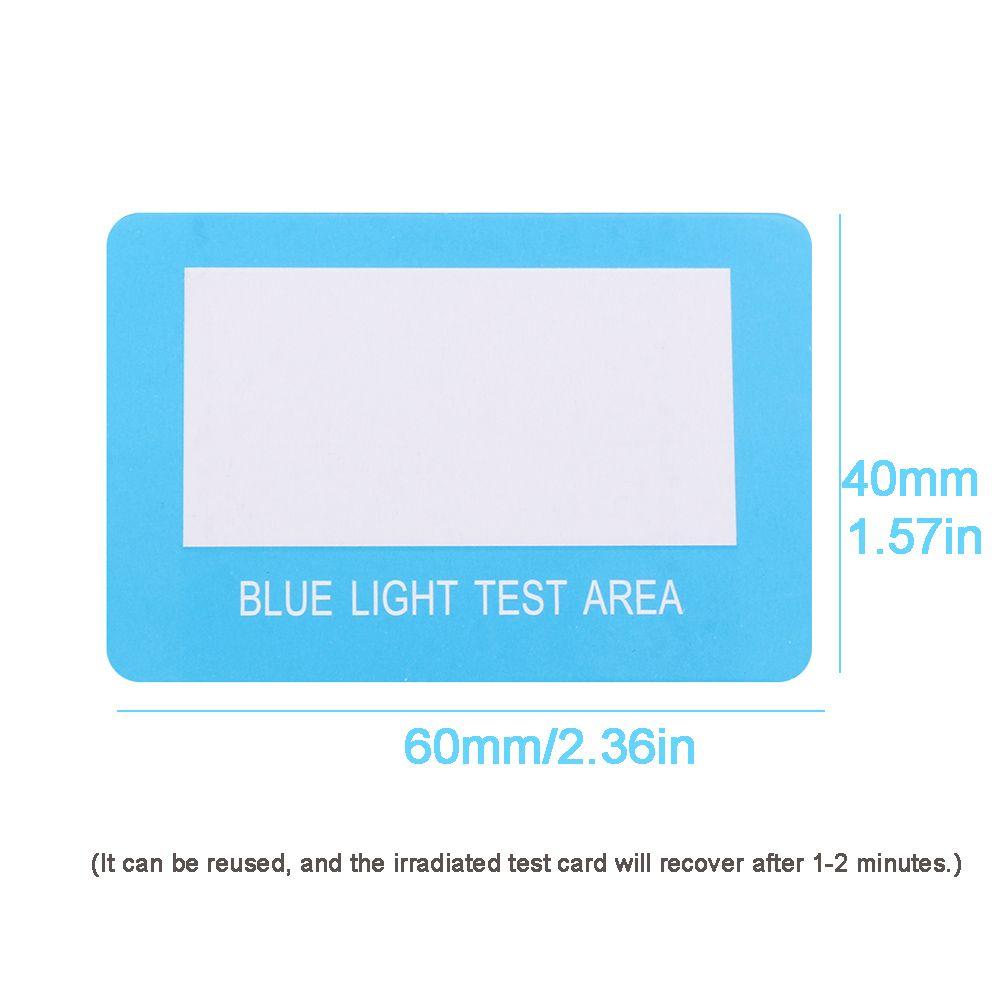 Eyewear Blue Light Detection Anti-Blue Light Test Card Test Light Glasses Accessories Card UV Test
