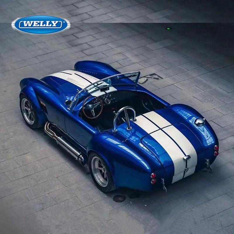 Велли 1:36 1965 Shelby Cobra 427 S/C Сплав Модель Автомобиля Литье под Давлением Металл Классический Ретро Автомобиль Модель Транспортного Средства Высокая Симуляция Игрушка для Детей Подарок