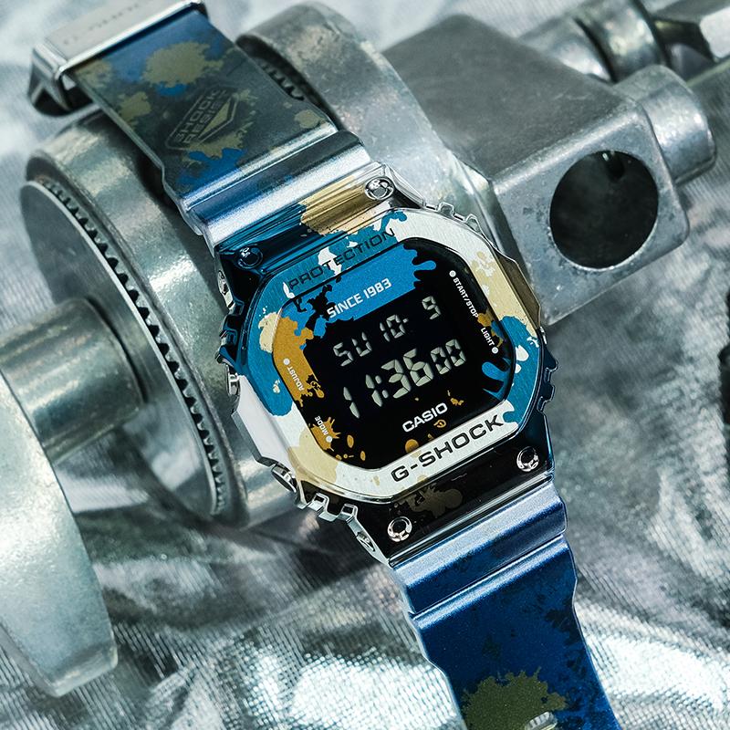 Casio Мужские Черные Часы Серии Полностью Металлические GM-5600SS-1PR GM-5600SS-1PR