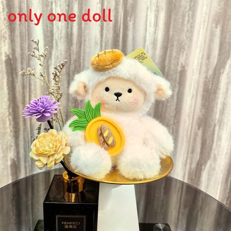 Bowknot With Sheep French Fries Cookies Candy Keychain Doll Pendant Holiday Gift