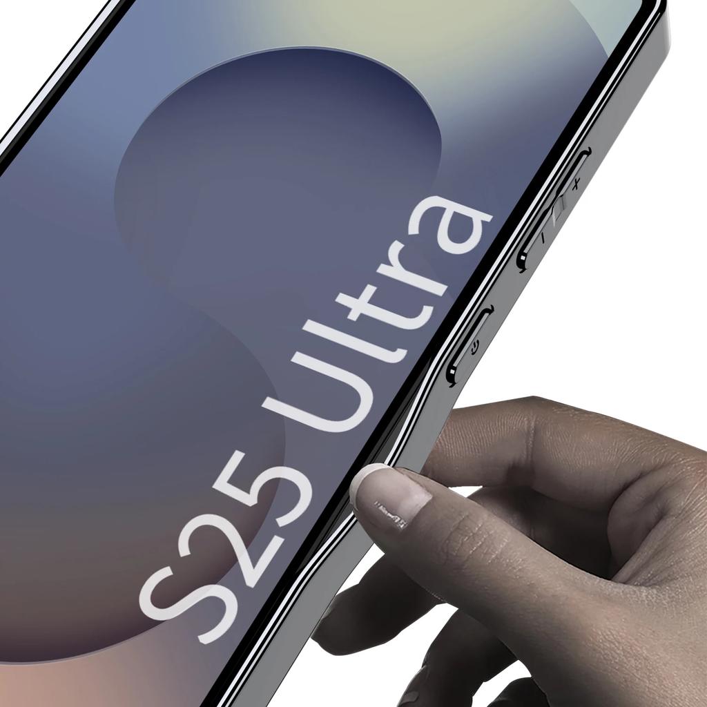 Гальванизированный чехол из гладкой кожи для Samsung Galaxy S25 S24 S23 Ultra Противоударный чехол с мягкими краями для Galaxy S25 Ultra
