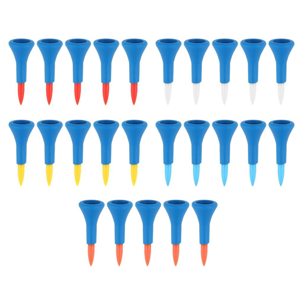 5Pcs Premium Golf Rubber Tees Almost Unbreakable 42mm Training Aid Mat 2" Heights for Range Practice Women Driving Training Gift