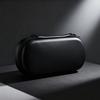 Protector Case Storage Box for R43S Scratchproof PU Leather Bag Handheld Game Console Carry Case with Mesh Pocket Black