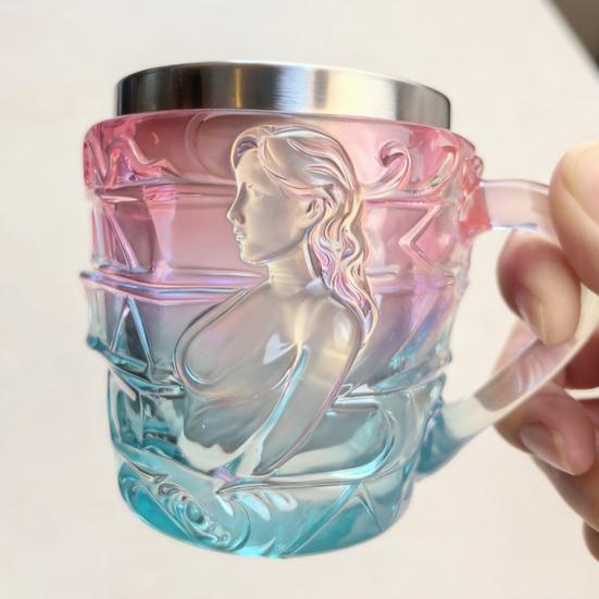 3D Расписанная кофейная кружка в виде стопки книг из смолы и нержавеющей стали с эргономичной ручкой и основанием, устойчивым к проливанию. Кружка для чтения