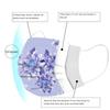 10pcs Flower Printing Adult Disposable Christmas Mask 3 Layer Earring Face Mask