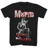 Misfits Хлопковая футболка с принтом Мужская Череп Панк-рок группа Футболка Y2K Гранж S-4XL