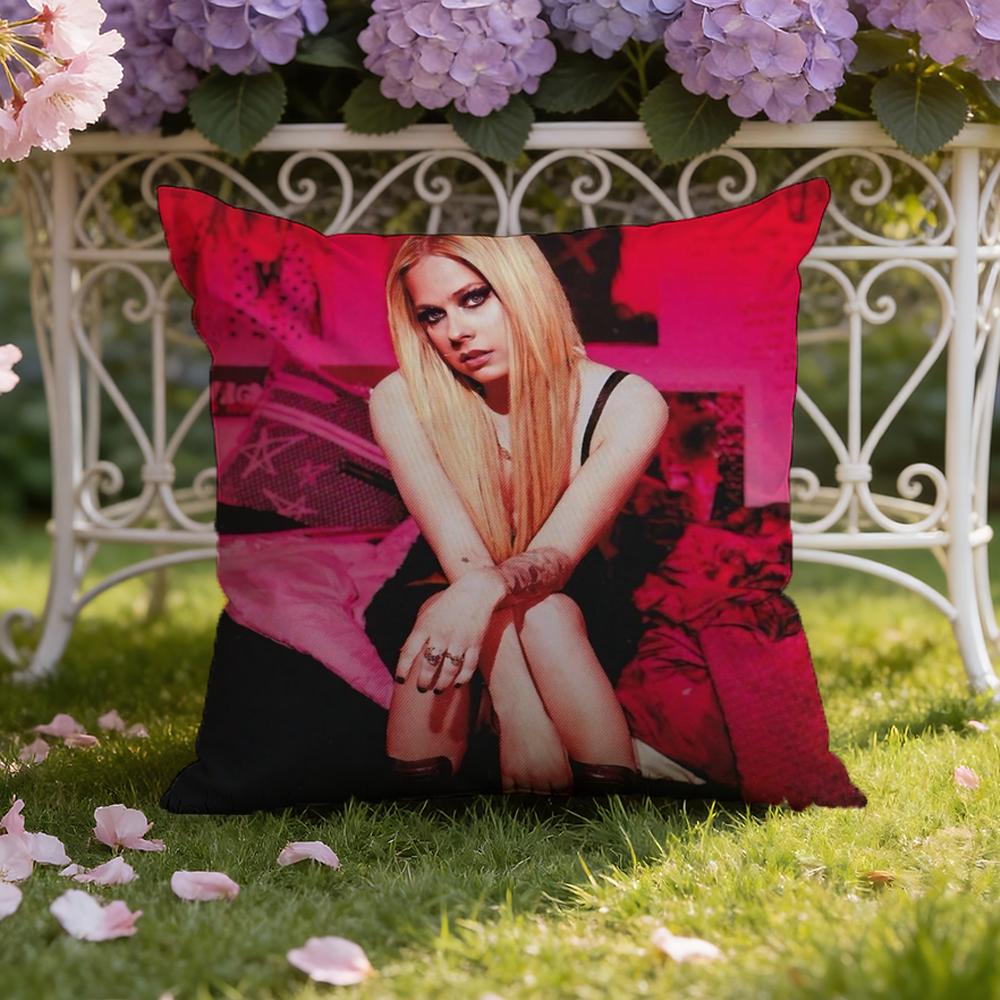 A-Avril R-Ramona Lavigne Наволочка-подушка для дома и автомобиля, двойного назначения: Двусторонняя конструкция для максимального комфорта