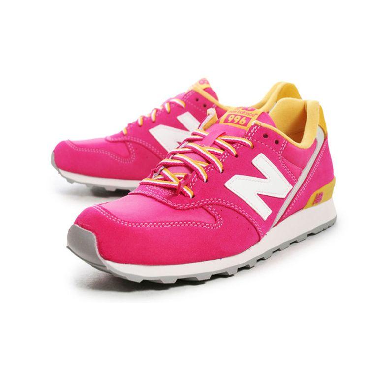 New Balance Nb 996 Classic Color Block Suede Durable Low Top Running Shoes Women Sneaker Pink WR996CM