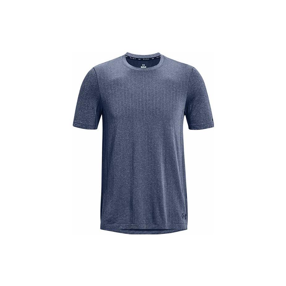 Under Armour RUSH Мужская бесшовная футболка Темно-синяя 1373724-408