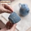 2pc/lot Hand-painted Butterfly Teacup Antique Tea Bowl Tea Pair Tea-tasting Personal Cup Jianzhan Master Cups Tea Ceremony 80ml