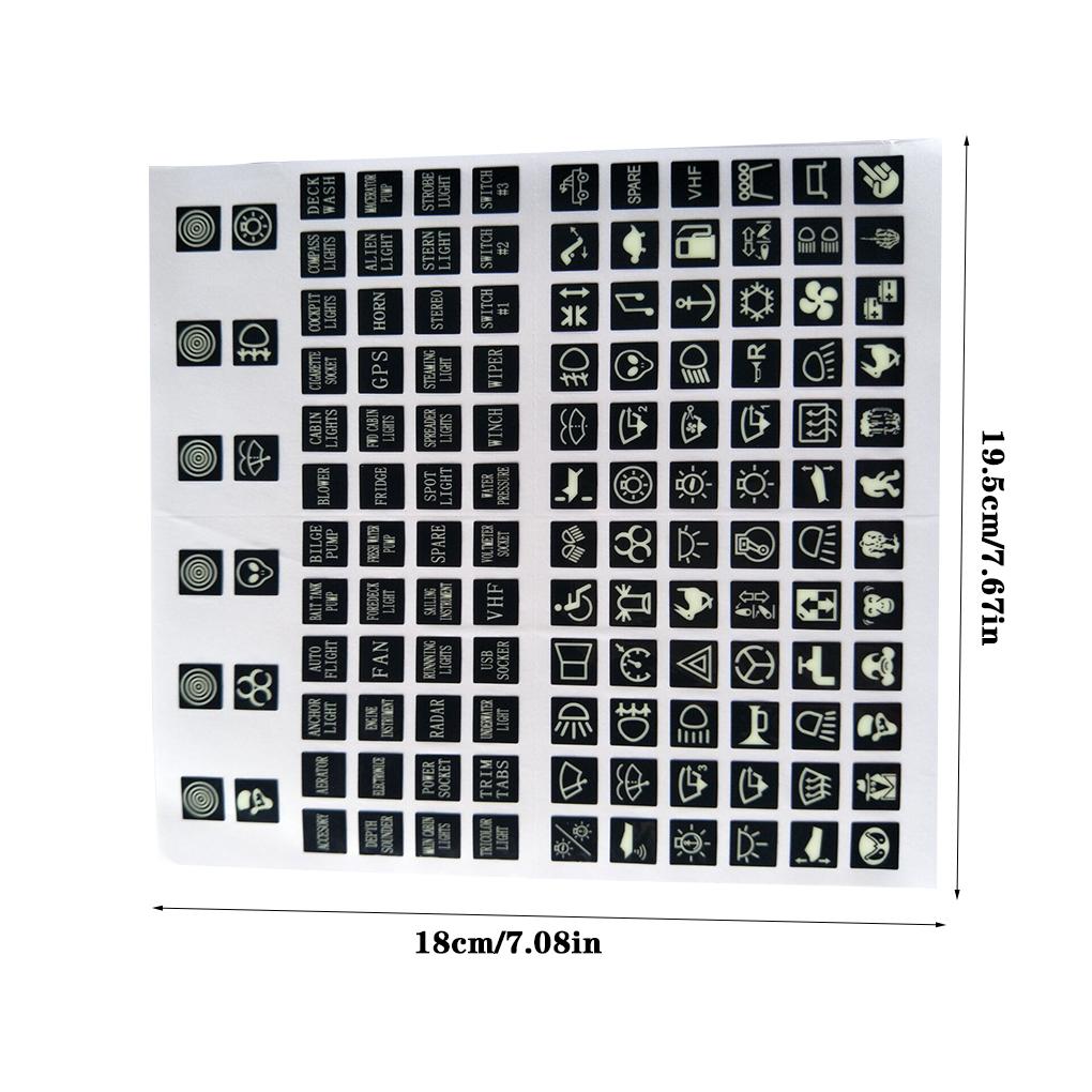 ПВХ светящийся кулисный переключатель этикетка автомобильная наклейка грузовик прибор украшение печатная плата панель наклейка автомобильный стайлинг аксессуары